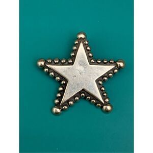 Star with Back Bale Sterling Silver Jewelry Charm #star